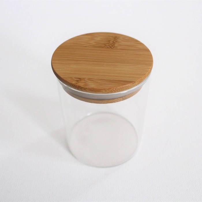 Bamboo Glass Jar